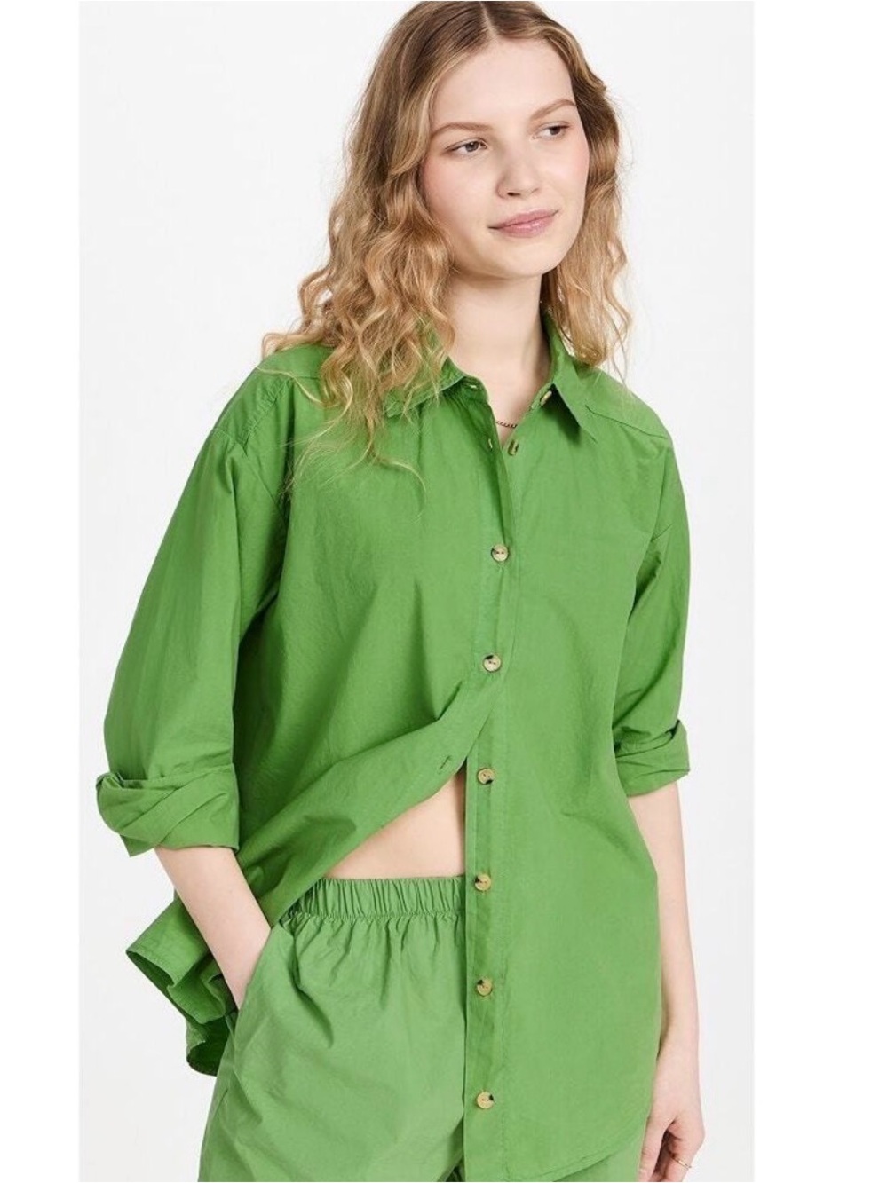 DONNI. Pop Shirt in Matcha size S